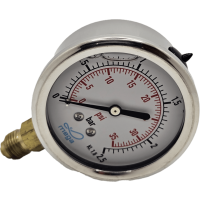 Manometr wypełnienie z gliceryny 0/2,5BAR 63mm x GZ 1/4