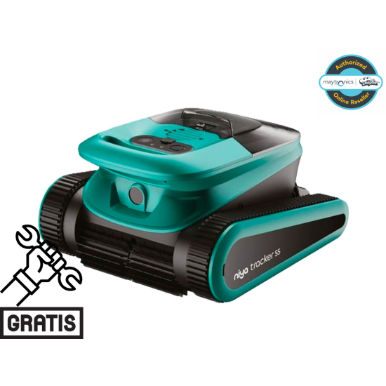 Bezprzewodowy automatyczny odkurzacz do basenów Niya Tracker 55 Dno, ściany i linia wody