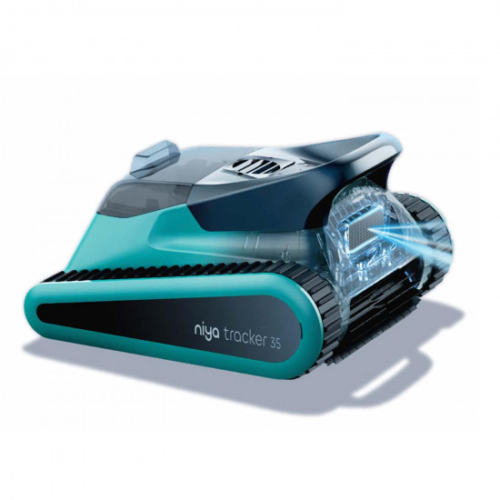 Bezprzewodowy automatyczny odkurzacz do basenów Niya Tracker 35 Dno, ściany i linia wody